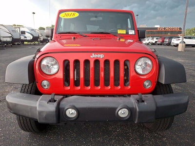 2018 Jeep Wrangler Jk Unlimited Sport 4x4
