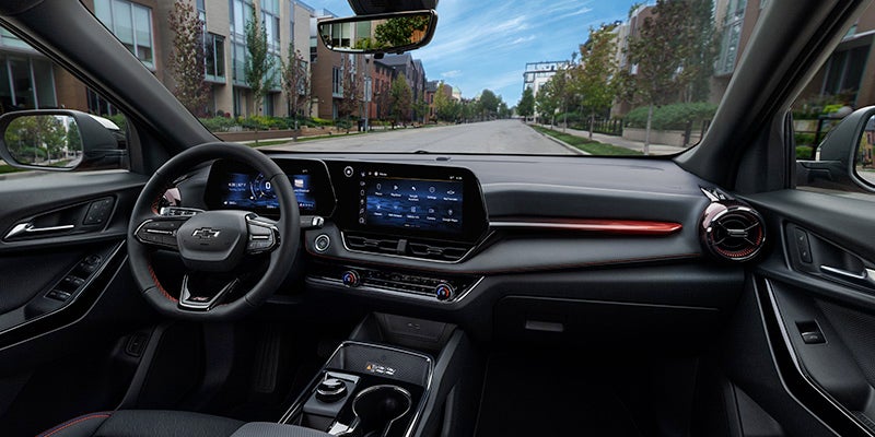 The front dash of the equinox.