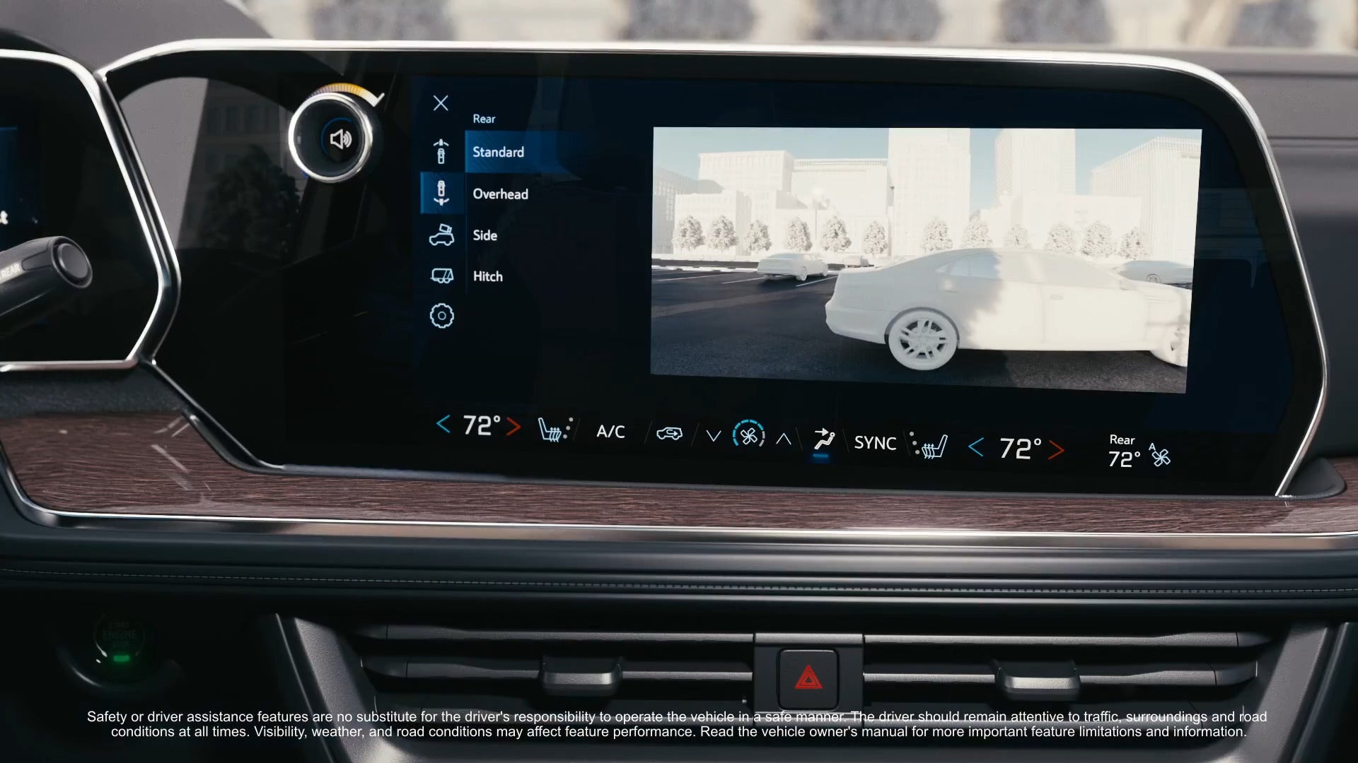 The backup cam in the tahoe.