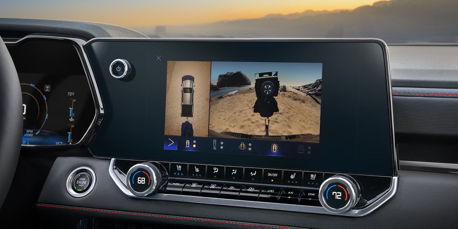 The backup cam in the colorado.