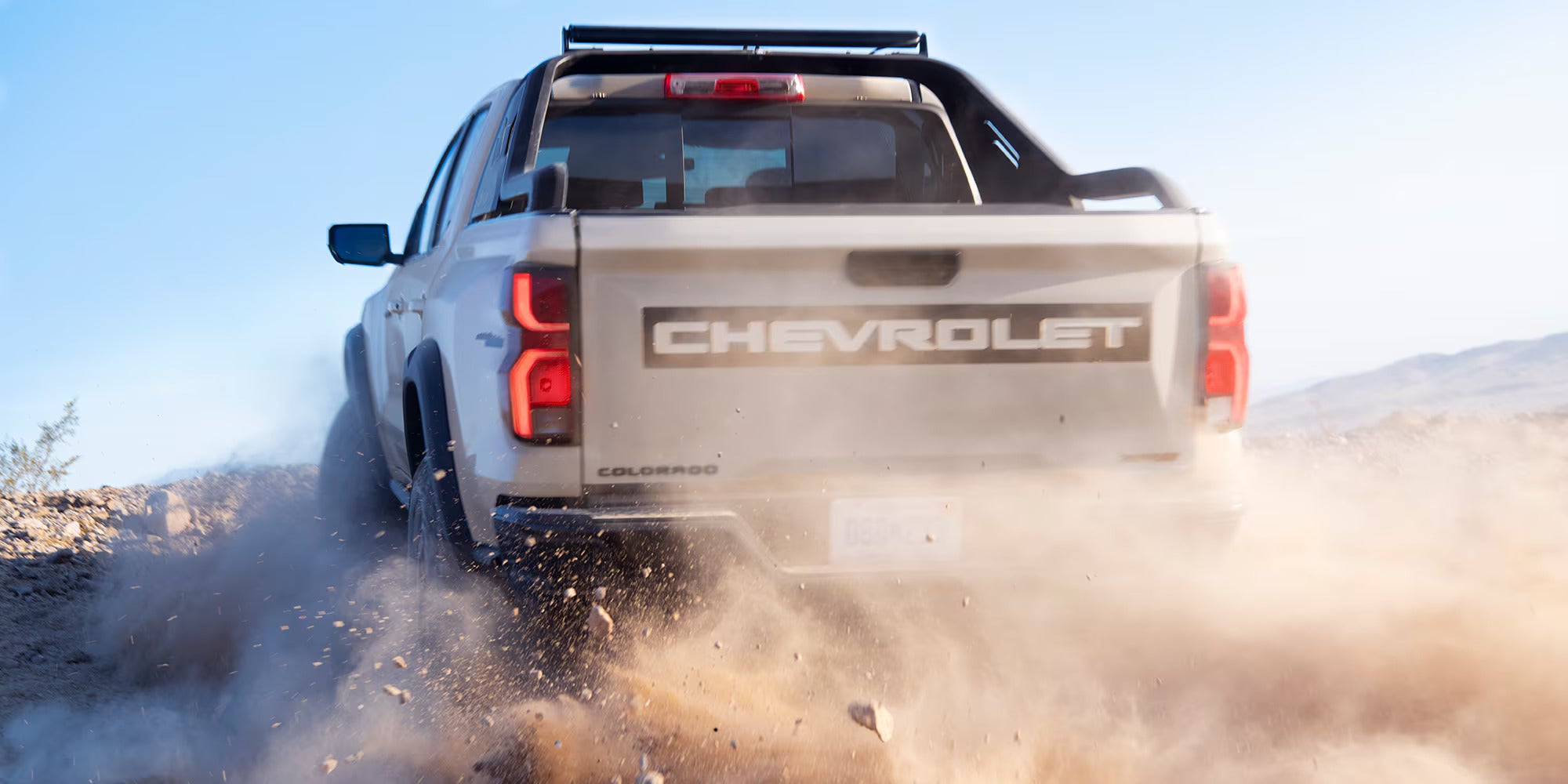 2026 Chevy Colorado driving in the desert
