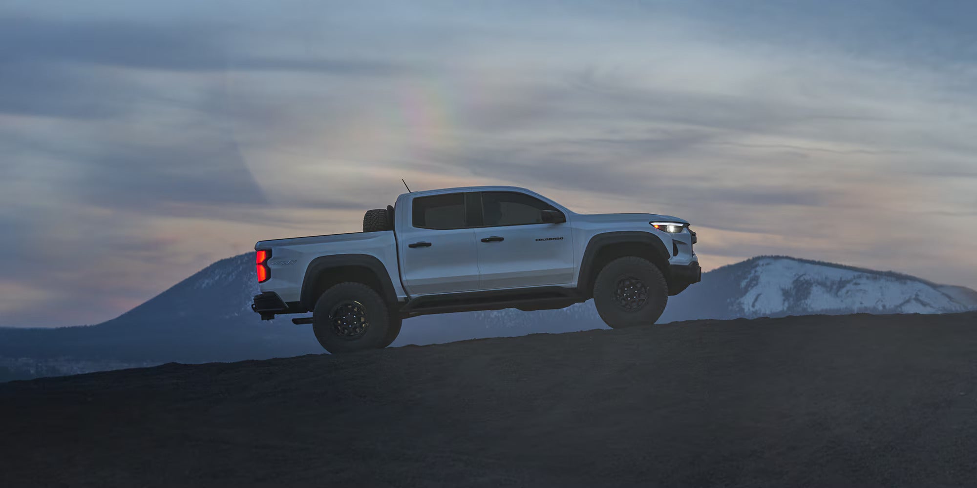 A new 2026 chevy Colorado parked on the beach