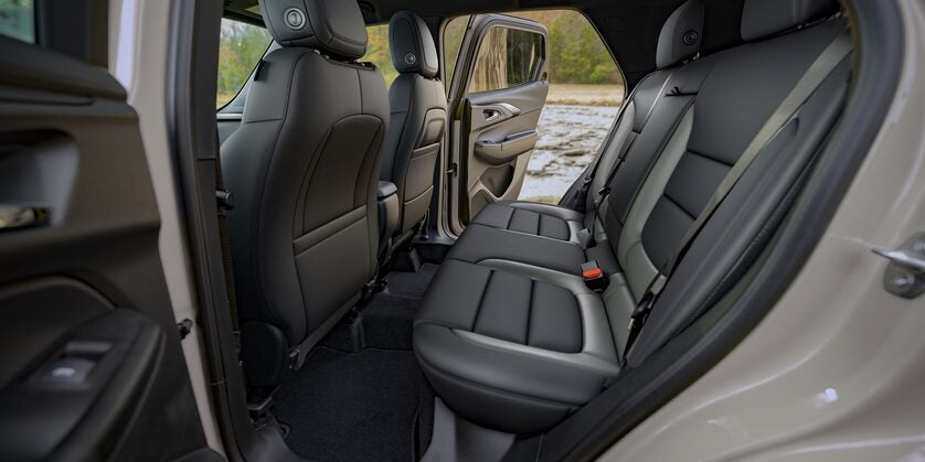 the backseats of a 2026 chevy trailblazer